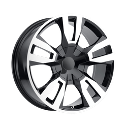 Performance Replicas PR188 Gloss Black Machined 24x10 6x139.7 (6x5.5) BP 6.72 BS +31MM Offset 78.10MM hub bore