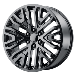 Performance Replicas PR197 Gloss Black 22x9 6x139.7 (6x5.5) BP 6.10 BS +28MM Offset 78.10MM hub bore