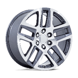 Performance Replicas PR203 Gunmetal Machined 22x9 6x139.7 (6x5.5) BP 6.10 BS +28MM Offset 78.10MM hub bore