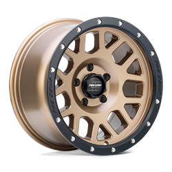 Pro Comp Alloys PA40 Vertigo Matte Bronze With Black Lip 17x9 6x139.7 (6x5.5) BP 4.76 BS -6MM Offset 108.00MM hub bore