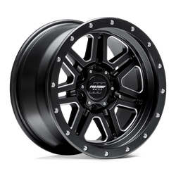 Pro Comp Alloys PA62 Apex Satin Black Milled 17x9 6x139.7 (6x5.5) BP 4.76 BS -6MM Offset 108.00MM hub bore