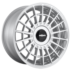 Rotiform R134 Flg Gloss Silver 18x8.5 5x120 BP 6.13 BS +35MM Offset 72.56MM hub bore