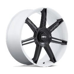 Rotiform RC908 Fra Gloss White With Matte Black Spokes 22x10 5x130 BP 7.70 BS +56MM Offset 71.50MM hub bore