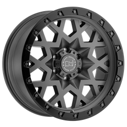 Sprocket Matte Gun Metal Metal Black Lip 20x9.5 5x139.7 (5x5.5) 0mm