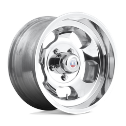 US Mag 1 Piece U101 Indy Polished 15x10 5x120.65 (5x4.75) BP 3.53 BS -50MM Offset 72.56MM hub bore