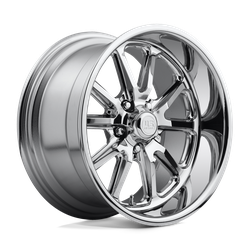 US Mag 1 Piece U110 Rambler Chrome 18x7 5x120.65 (5x4.75) BP 4.04 BS +1MM Offset 72.56MM hub bore