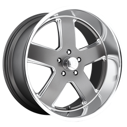 Hustler GunMetal 22x11 5x5.0 +18mm (Rear Only)