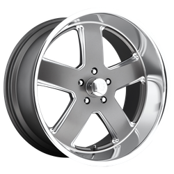 Hustler GunMetal 22x9 5x5.0 +1mm