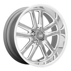 U130 Bullet 17x8 5x5.0 Gun Metal and Milled +1mm