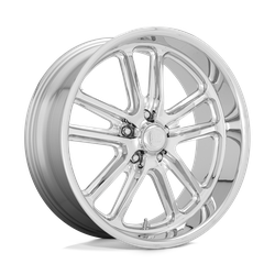 US Mag 1 Piece U131 Bullet Chrome 20x8 5x114.3 (5x4.5) BP 4.54 BS +1MM Offset 72.56MM hub bore