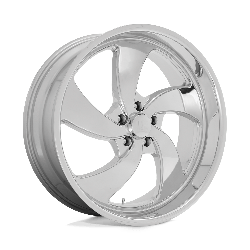 U132 Desparado Chrome 22x10.5 5x120.65 (5x4.75) +1mm