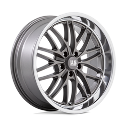 U139 Santa Cruz Anthracite with Diamond Lip 20x10 5x120.65 (5x4.75) +6mm