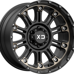 Hoss 2 20x9 6x139.7 Satin Black Machined w/ Dark Tint Clear COAT (18 mm)