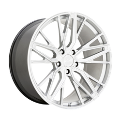 Zurich Hyper Silver Mirror Cut Face 20x10.5 5x114.3 (5x4.5) +25mm