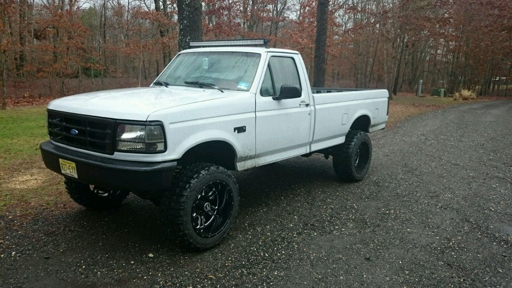 Lifted F250 with Black Furys