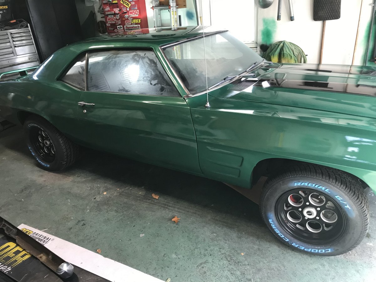 1969 Firebird with 15x7 and 15x8 Sport Mags