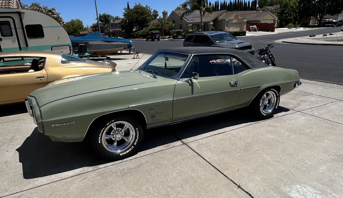 1969 Firebird with 15x7 and 15x8 Torq Thrusts