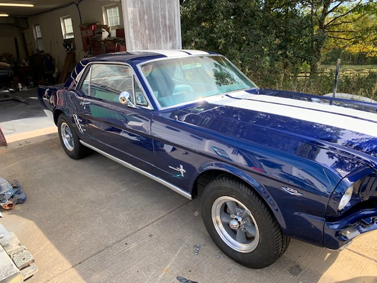 1966 Mustang with 14x6 Torq Thrusts