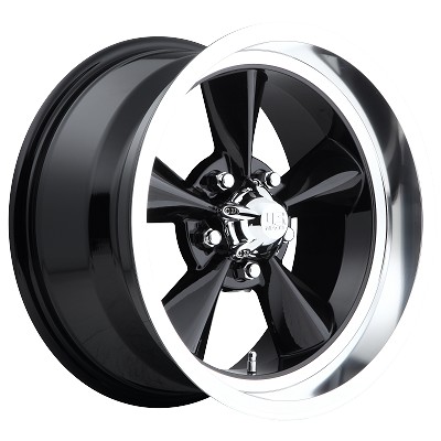 Black Standard 17x8 5/4.75 +1MM Offset 