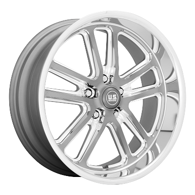 U130 Bullet 17x7 5x4.5 Gun Metal and Milled +1mm 