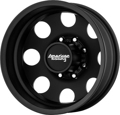 Baja Dually 16x6 8x170 Satin Black - Rear (-134 mm) 