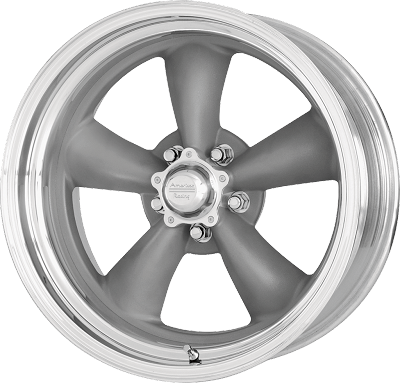 Classic Torq Thrust II One Piece 20x10 Mag Gray Machined Lip Blank Bolt Pattern 5.74 Backspace 