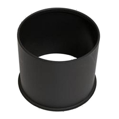 5.15" Push Through Open Cap Matte Black 