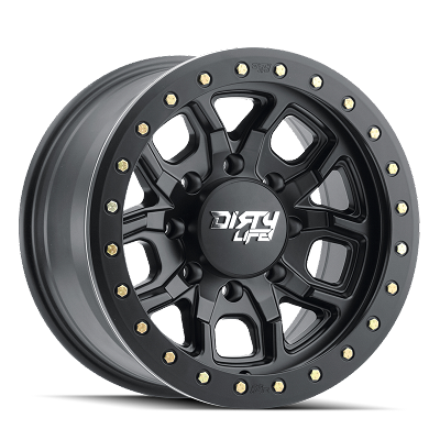 Dirty Life DT-1 9303 Matte Black w/Simulated Ring 17X9 6x139.7 (6x5.5) -12MM 106MM 