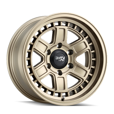 Dirty Life Cage 9308 Matte Gold 17X8.5 6x135 -6MM 87.1MM 