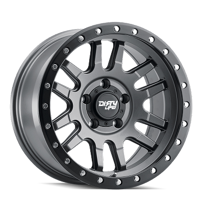 Dirty Life Canyon Pro 9309 Satin Graphite/Black LIP 17X9 6x139.7 (6x5.5) -12MM 106MM 