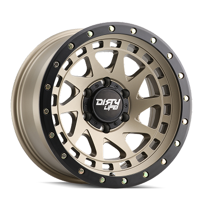 Dirty Life ENIGMA Pro 9311 Satin Gold/Black LIP 17X9 6x139.7 (6x5.5) -38MM 106MM 
