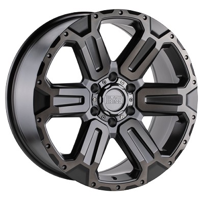 Wanaka Matte Gun Metal Brushed Face Gun Metal Tint 18x9 6x139.7 (6x5.5) +12mm 