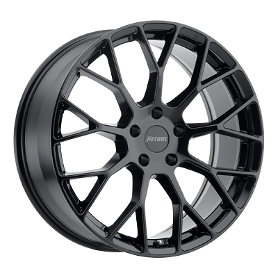 P2B Gloss Black 19x8 5x112 +32mm 