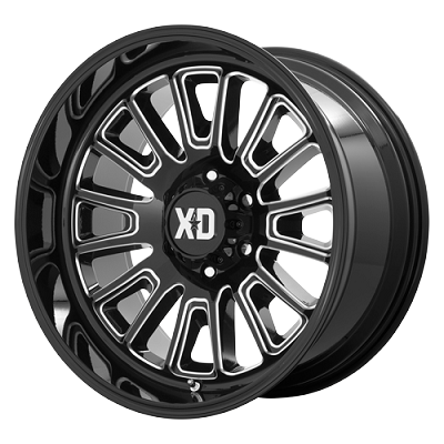 XD864 Rover Gloss Black Milled 20x10 5x127 (5x5) -18mm 