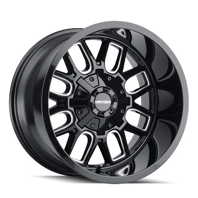 Mayhem Cogent 8107 Gloss Black/Milled Spokes 20x9 8x6.5/8x170 0mm 130.8mm 