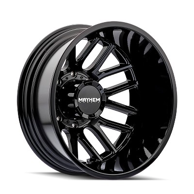 Mayhem Cogent Dually 8107D Gloss Black 20x8.25 8x200 -192mm 142mm 