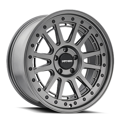 Mayhem Compass 8305 Matte Gunmetal w/ Black Bolt 20x9 8x180 18mm 124.1mm 