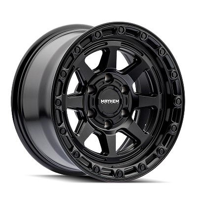 Mayhem Ridgeline 8306 Satin Black 17x8.5 6x135 -6mm 87.1mm 
