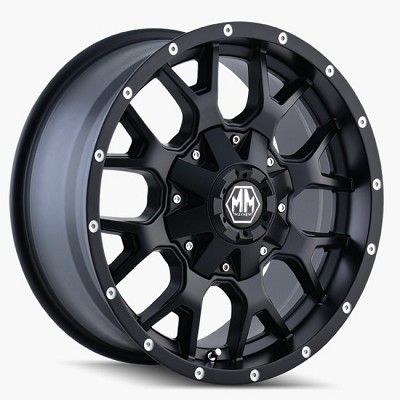 Warrior Black/Milled Spokes 18x9 8x6.5, 8x170 +18mm 